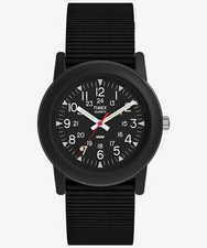 Orologio militare Timex Camper T18581 quarzo 34 mm nero esclusivo Giappone autentico