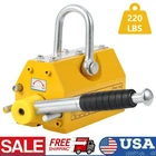 220LBS 100kg Steel Magnetic Lifter Heavy Duty Crane Hoist Permanent Lift Magnet