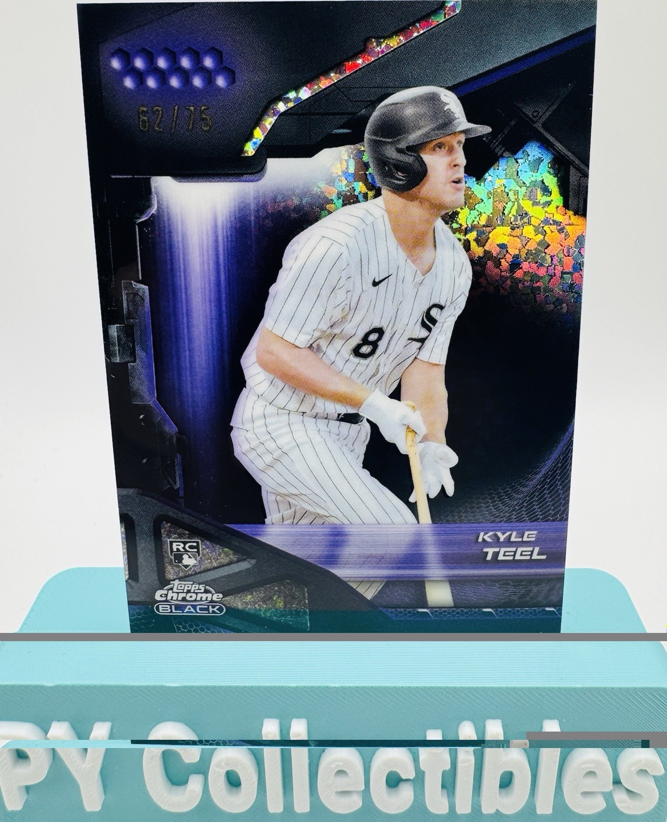 2026 Topps Chrome Black Purple Mini Diamond /75 Kyle Teel #83 White Sox
