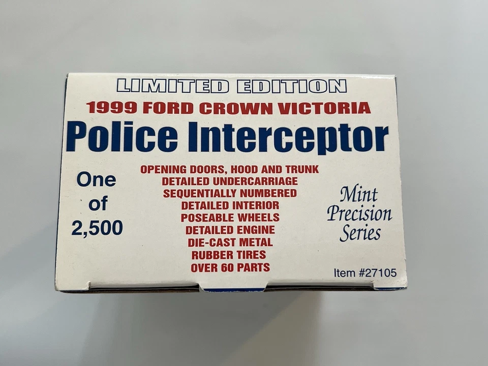 NEW Gearbox 1:43 1999 Ford Crown Victoria New Orleans Police Car Limited Edition - Image 3 of 4