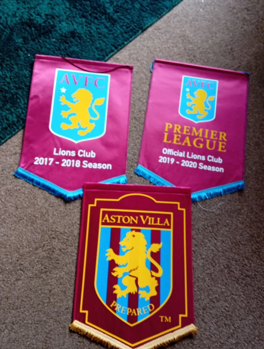 Fanion Vintage Aston Villa - Pennant Football Anglais - Collection