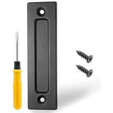 83/5 Inch Sliding Barn Door Handle Black Modern Finger Flush Pull HeavyDuty