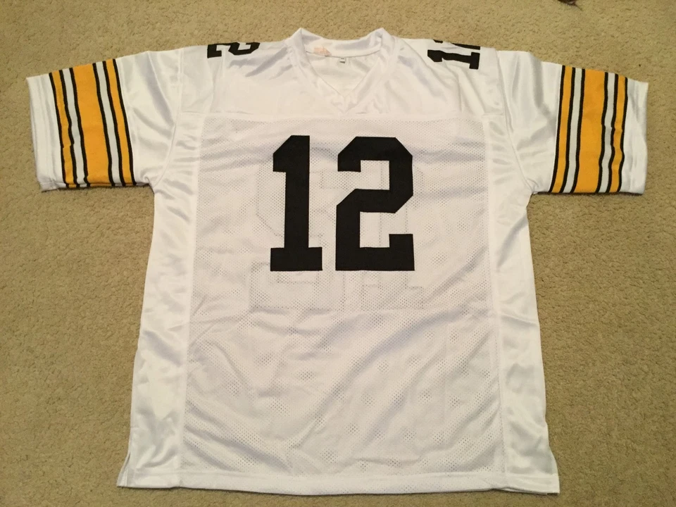Jersey blanco Terry Bradshaw cosido personalizado sin firmar - M, L, XL, 2XL, 3XL Foto 2 de 2