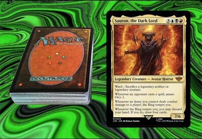 SAURON, THE DARK LORD - COMMANDER DECK Magic the Gathering MTG 100 cards -  LOTR | eBay