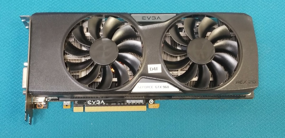 EVGA Nvidia GeForce GTX 960 ACX 2GB DDR5 Gaming Graphic Card GPU HDMI PCI-E  #D4F