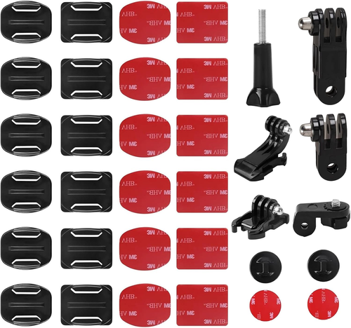 Attacchi Gopro, Supporto Attacchi Adesivo Curvo E Piatto, 3 M Supporti Gopro Cas - Foto 12 di 12