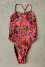 jolyn scotty one piece size 30 PINK succulent joshua tree RETIRED PRINT used 