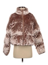 Nwt Fabletics Women Brown Faux Fur Jacket S