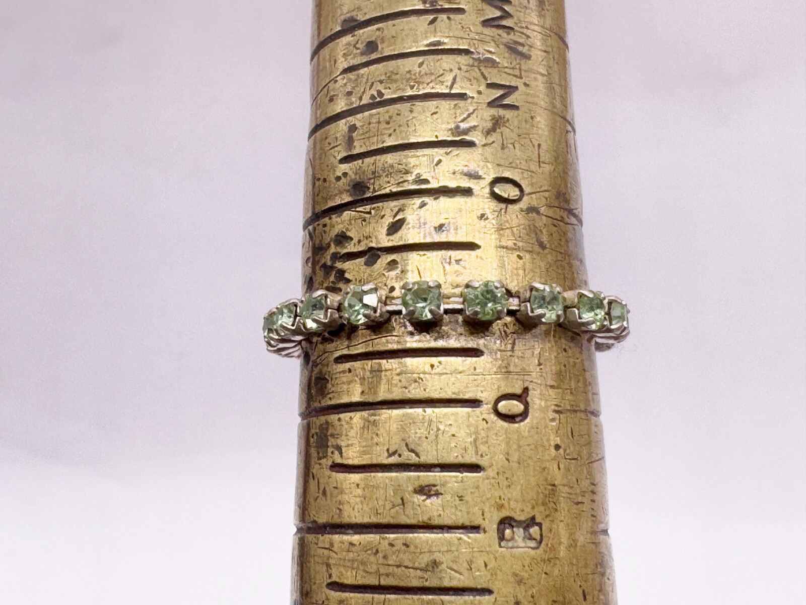 VINTAGE SOLID STERLING SILVER EXPANDABLE PERIDOT … - image 4