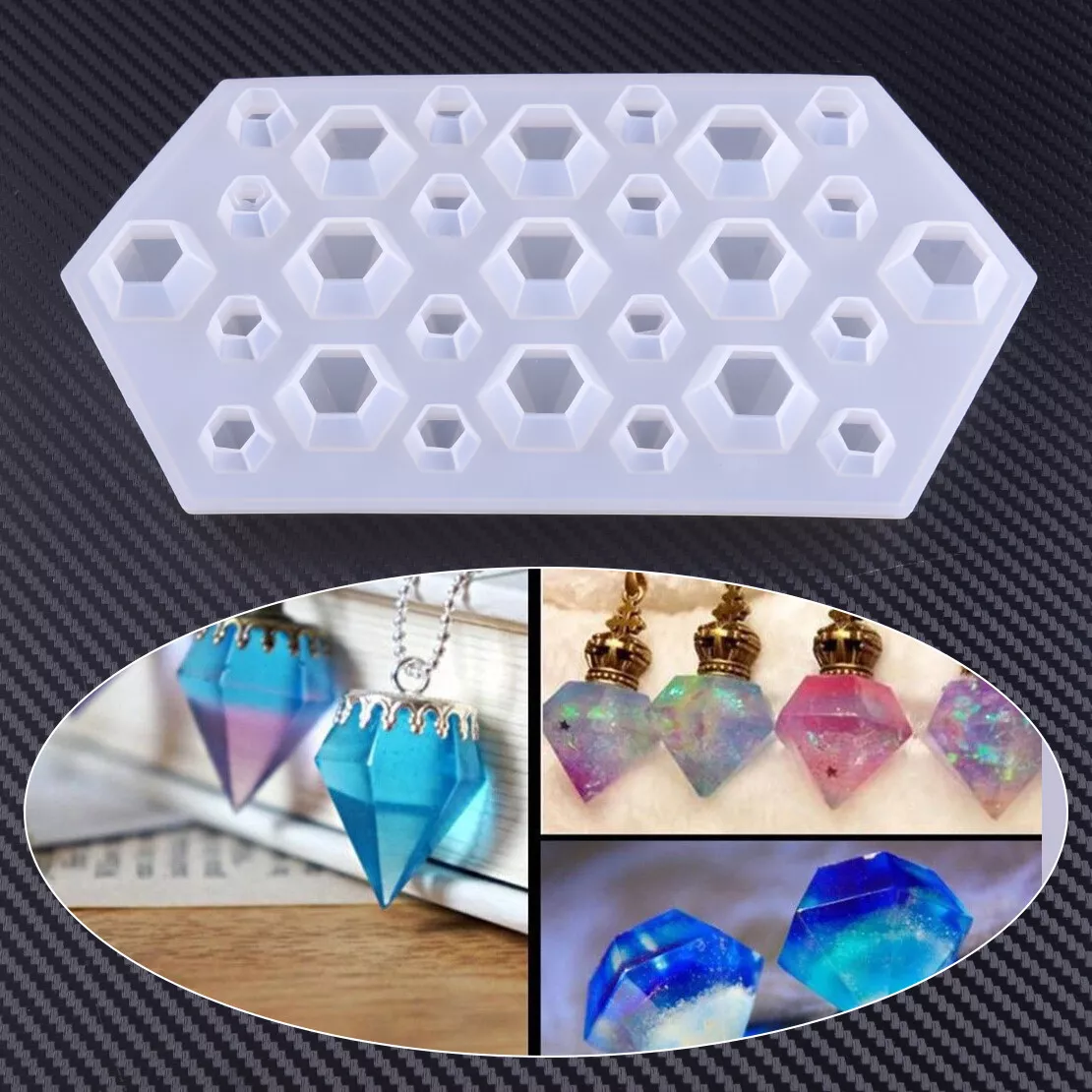 Resin Earring Mold Silicone for Jewelry Making, Pendant and