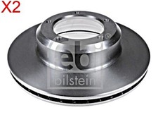 FEBI x2 Stk Bremsscheibe Vorderachse Für LAND ROVER Defender Discovery I FTC902