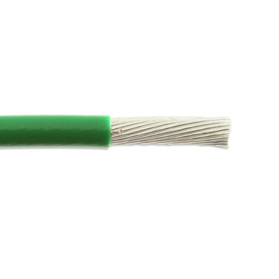 M22759/11-14-5 14 AWG 19 Strand PTFE Insulation Lead Wire 200­°C Green 600V