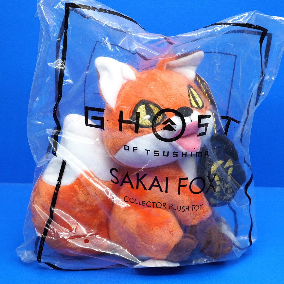 Ghost of Tsushima Sakai Fox Plush Figure Statue with Magnetic