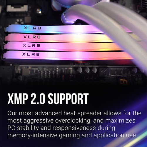 PNY XLR8 Gaming EPIC-X RGB 8GB DDR4-3200 PC4-25600 Desktop Memory - Picture 7 of 9