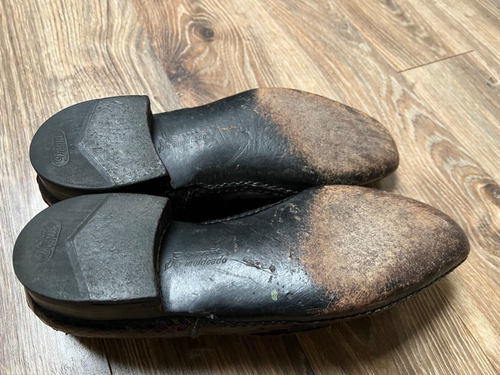 VTG 1950's Rockabilly/Gangster Genuine Alligator Leather DOMIT Dress Shoes 9C/E - Picture 6 of 6