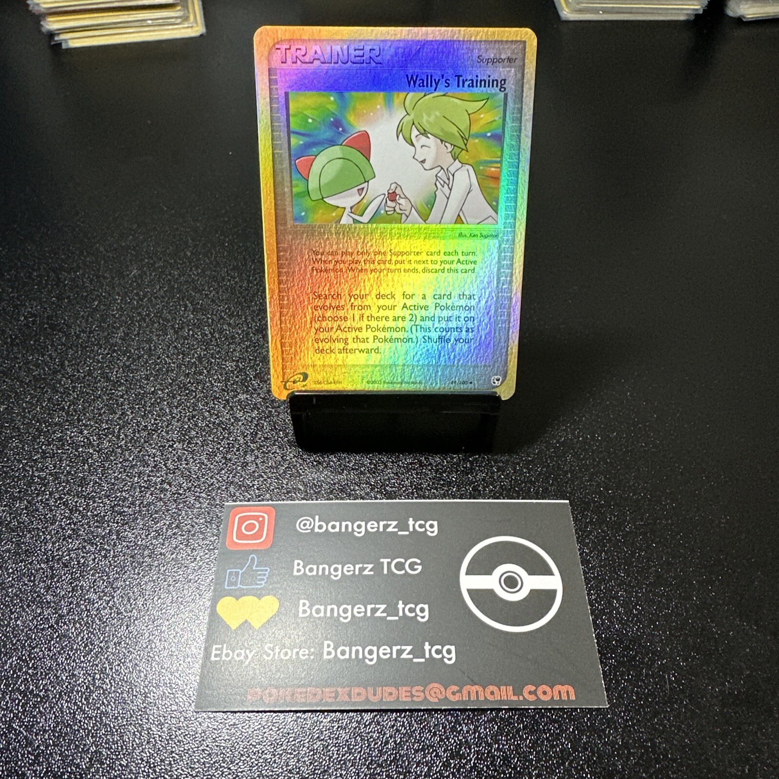 Pokemon TCG Wally's Training 89/100 - Sandstorm - Uncommon Reverse Holo - LP