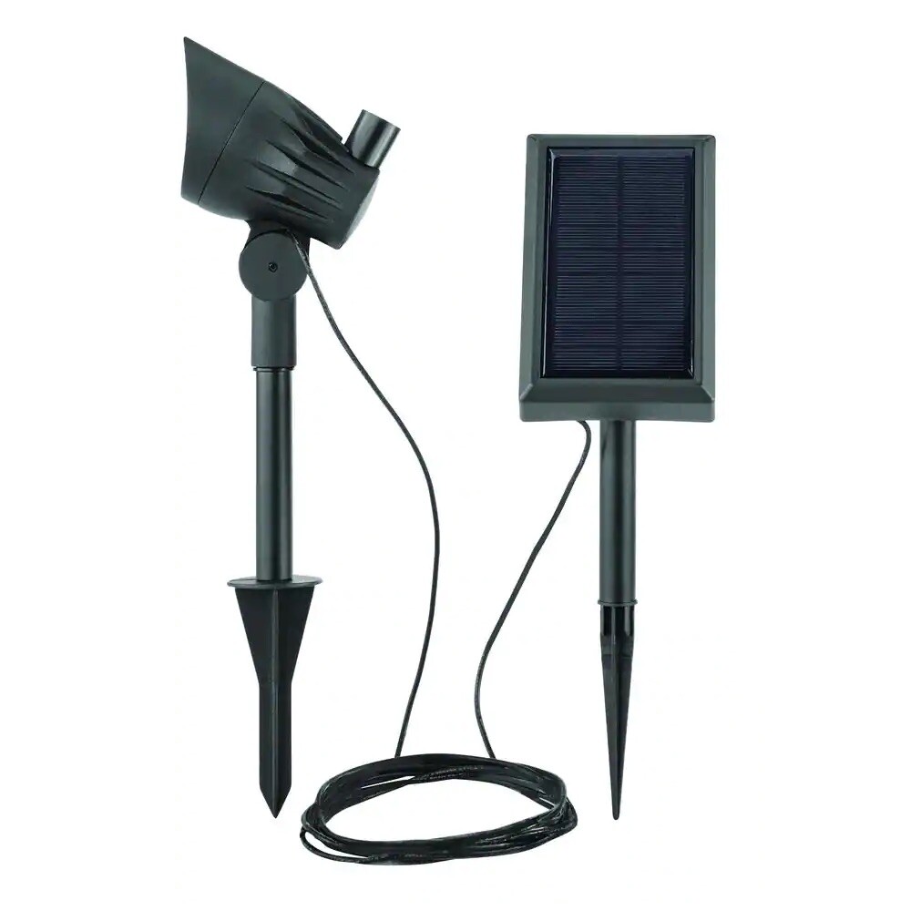 New Hampton Bay Led Spot Light 1004 694 291 Solar Black LED 50 Lumen