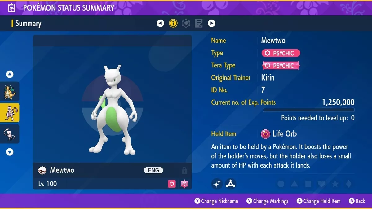 MEW MEWTWO 6IV Legendaries / Pokemon Scarlet and Violet / 