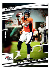 2022 Panini Prestige Football Albert Okwuegbunam Base Card #91 Denver Broncos