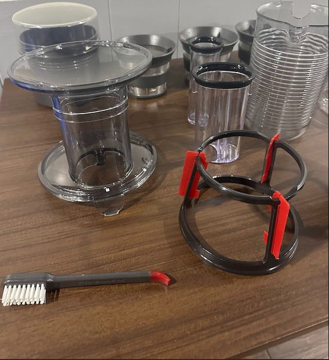 KitchenAid KSM1JA Juicer and Sauce Attachment - Silver/Black - Free Shipping