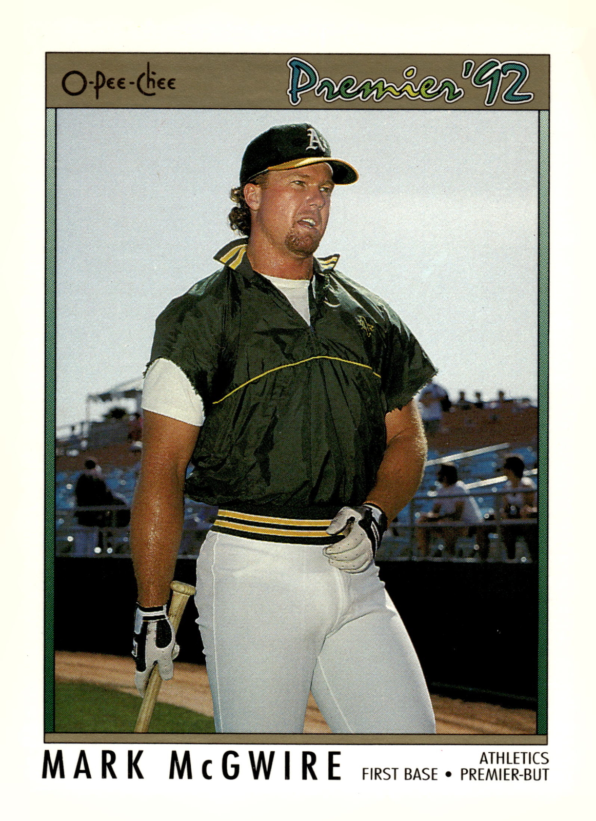 1992 O-Pee-Chee Premier #99 Mark McGwire