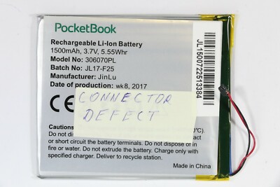 TEA TOUCH LUX 3 pocket book 626 Battery Packung 306070pl Stecker Defect