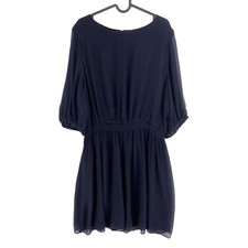 Gant Robe À Col Rond Évasée Bleu Marine Taille EU 42 UK 14 US 12