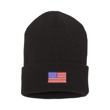 American flag embroidered beanie hat, country flag embroidered beanie hat