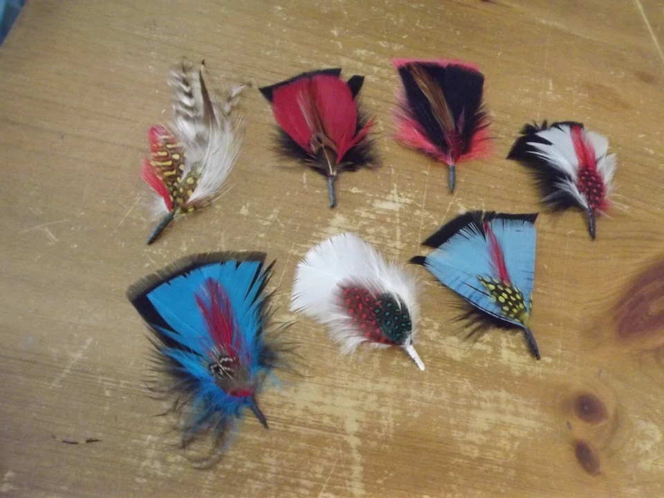 NEW fedora hat FEATHERS 7 to choose from 2.5" to 4.5" NWOT - Image 2 of 4