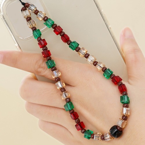 Crystal Beaded Mobile Phone Rope Wrist Chain for Bohemia Lanyard - Photo 4 sur 12