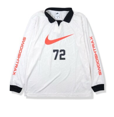 NWT NIKE Swooshtrax 72 Shirt Soccer Top Men's LS Collar Sz XL
