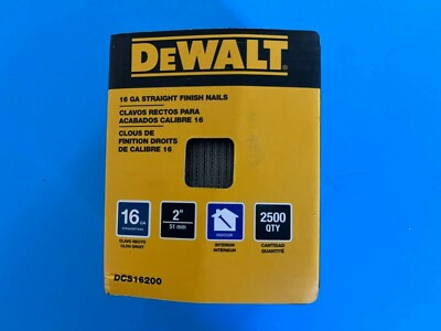 DeWalt DCS16250 Straight Finish Nails, 2-1/2 Inch DeWalt DCS16250 Straight Finish Nails, 2-1/2 Inch