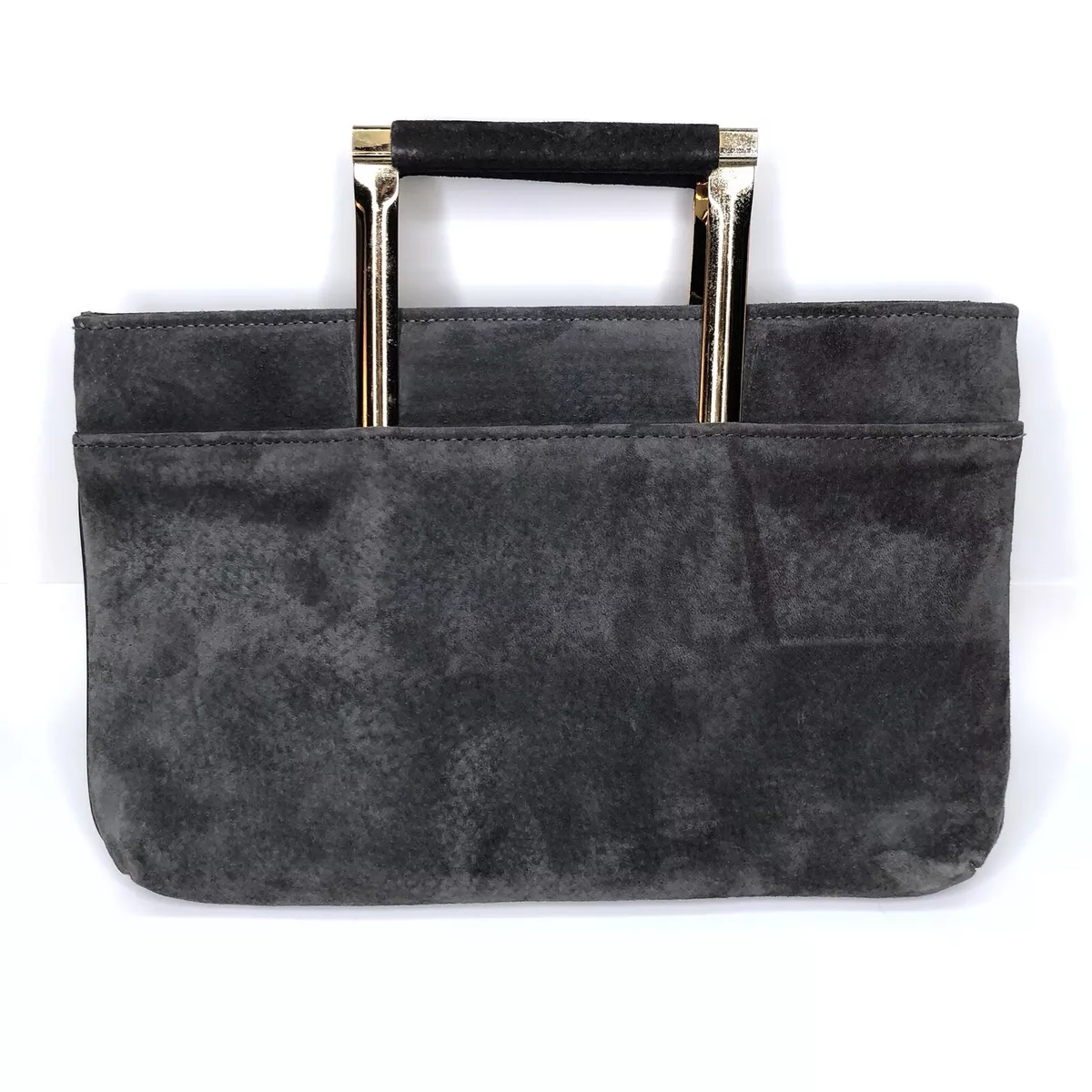 Gray suede hotsell bag