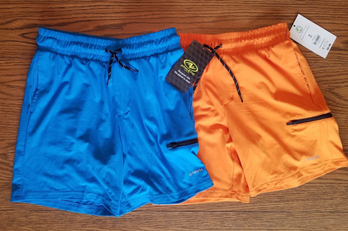 new nwt boys Medium 8 athletic works shorts blue orange
