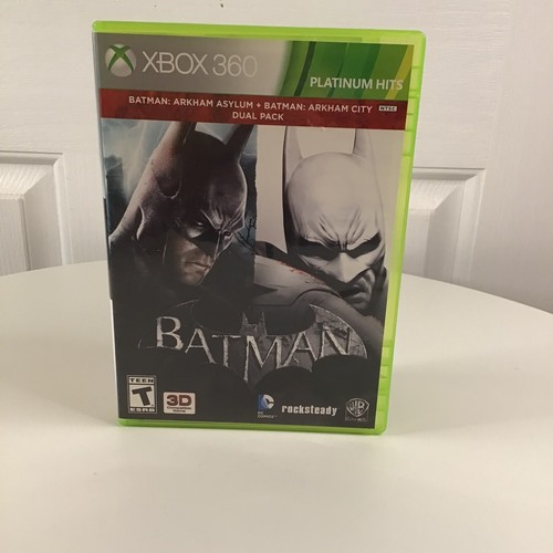 Batman Arkham Asylum & Arkham City [Complet CIB] - Microsoft Xbox 360 - Bon état
