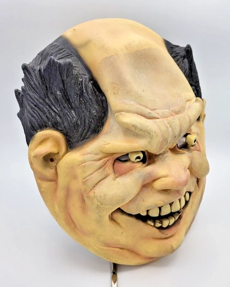 Disguise Inc. 2000 Glow in the Dark Latex Adult Mask Vintage Halloween Costume - Image 3 of 4