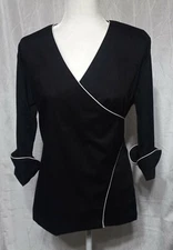 Chef Uniforms Top Black Size Small Polyester