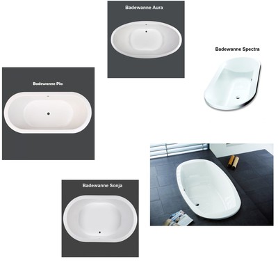 Badewanne 11 X Oval Hoesch Spectra 180 Largo Od T R Design Pia Aura Sonja Ebay