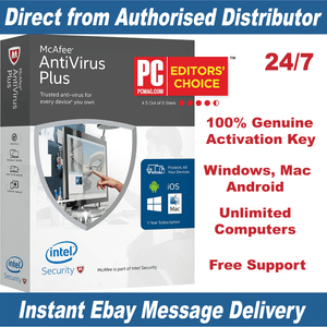 McAfee-Antivirus-Plus-2019-Unlimited-Devices-1-Year-KEY-Instant-eBay-Message