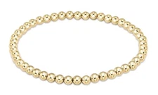 Enewton 14kt Gold-filled Classic 4mm Bead Stretch Stacked Bracelet Jewelry New