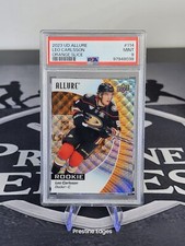 2023-24 Upper Deck Allure #114 Orange Slice Leo Carlsson PSA 9