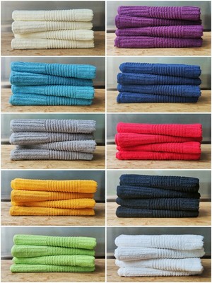 6 Pack Dish Towels for Kitchen - Super Soft & Absorbent 100% Cotton