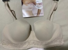 M&S 5 Ways To Wear LONGLINE STRAPLESS POST SURGERY Bra In NUDE In Size 36A