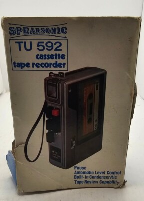 VTG Spearsonic portable cassette tape player/recorder Japan Walkman TU-592. (O5)
