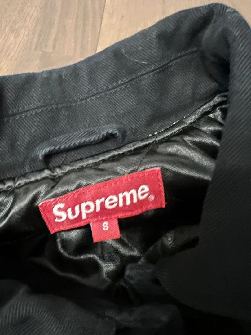 Supreme x Skittles Mitchell & Ness Varsity Jacket Black FW21