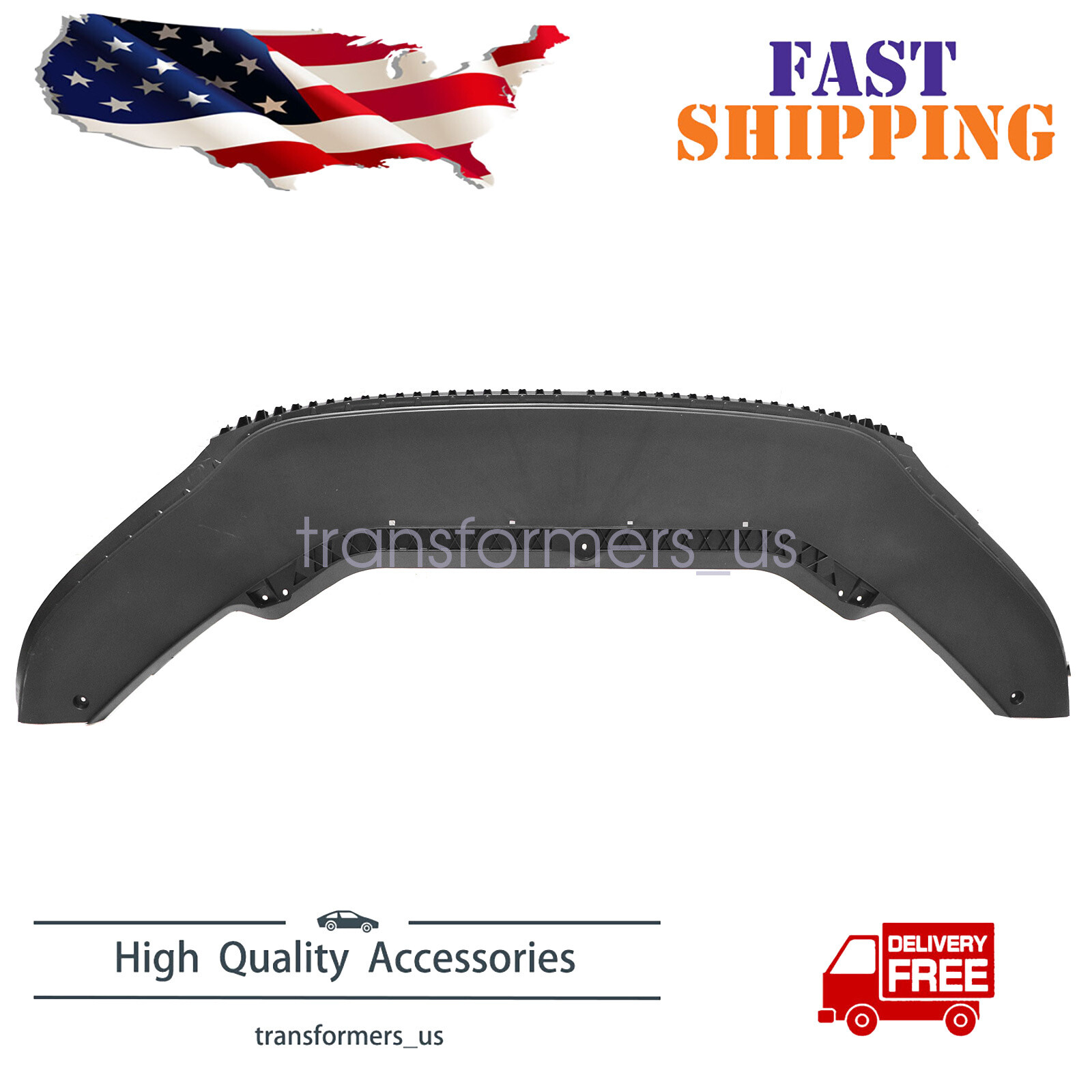 Valance For 2016-2019 Volkswagen Passat Lower Spoiler Plastic Textured Front