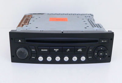 PSA PEUGEOT 207 CITROEN C2 OEM CAR RADIO MEDIA AUDIO CD PLAYER RD4 96643697XT 00