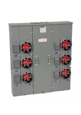 Square D MPH66125 125 Amp 1-Phase 6-Position NEMA 3R Ringless Meter Center