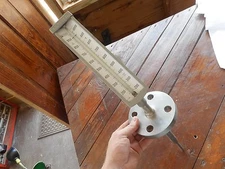 Weksler Thermometer w/ 5" Stainless Steel Flange 200 to 1000 Deg. 10" Insertion