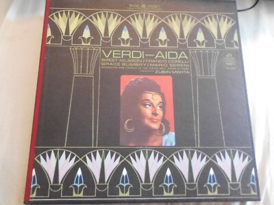 Verdi Zubin Mehta u.a. (2548) Aida Angel Records blue Label 3-er Box SCL 3716 US
